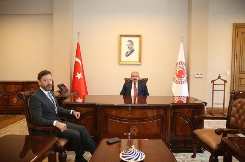 TBMM BAŞKANI ZİYARET EDİLDİ                                            